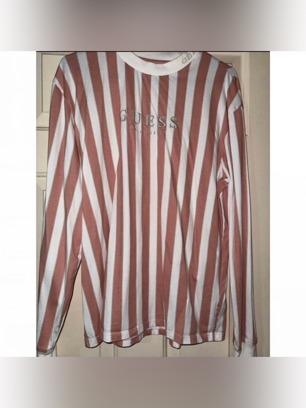 Vintage GUESS Long Sleeve Pinstripe Shirt for Men